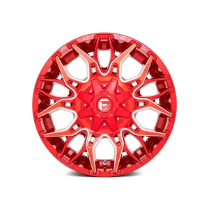 Fuel Twitch - D771 / Candy Red & Milled 6 LUG