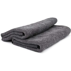 '- the Liquid8R - Absorbent 70/30 Blend Microfiber Drying Towel for Cars, Trucks, Suvs, Safe for Detailing + Scratch Free, Twist Loop, 1100Gsm, 25In X 36In, Aqua Blue