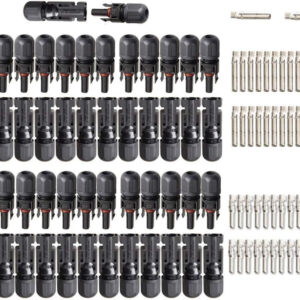 25Pairs / 50PCS Solar Connectors - Male & Female IP67 Waterproof Connector (25 Pairs Solar Connectors)